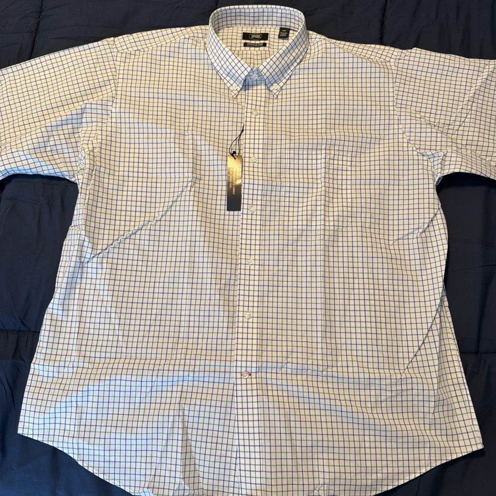 Classic White Checkered Men's Shirt